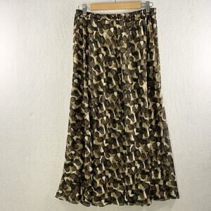 Women Reversible Animal Print Maxi Skirt Sz M Boho‎ Whimsigoth Maximalist Office